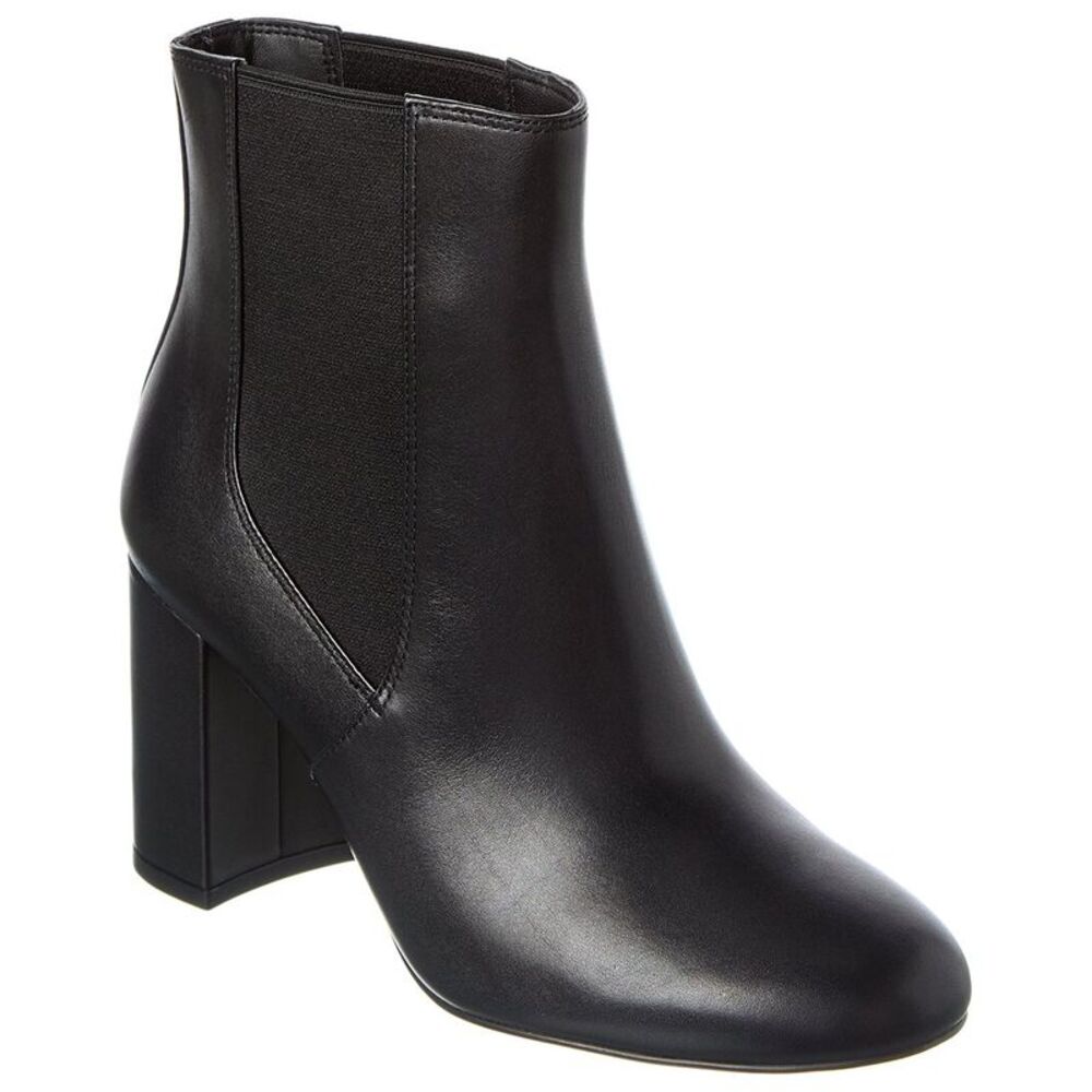 Stuart Weitzman Celina Leather Chelsea Boot, Black